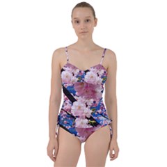 Flower Cherry Wood Tree Flowers Sweetheart Tankini Set