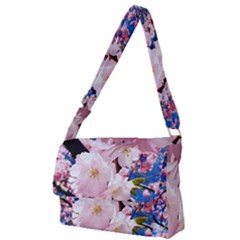 Flower Cherry Wood Tree Flowers Full Print Messenger Bag by Sapixe