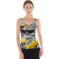 Sunflower Field Girasol Sunflower Tank Top by Sapixe