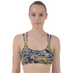 Sunflower Field Girasol Sunflower Line Them Up Sports Bra by Sapixe