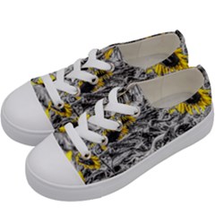 Sunflower Field Girasol Sunflower Kids  Low Top Canvas Sneakers by Sapixe