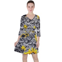 Sunflower Field Girasol Sunflower Ruffle Dress by Sapixe