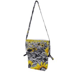 Sunflower Field Girasol Sunflower Folding Shoulder Bag