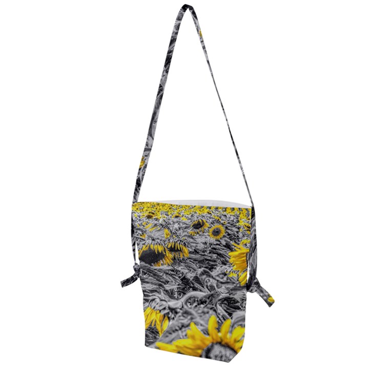 Sunflower Field Girasol Sunflower Folding Shoulder Bag