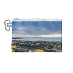 Iceland Nature Mountains Landscape Canvas Cosmetic Bag (medium) by Sapixe