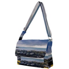 Iceland Nature Mountains Landscape Full Print Messenger Bag by Sapixe