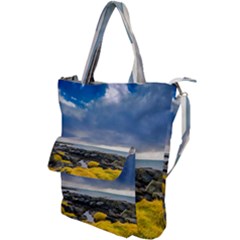 Iceland Nature Mountains Landscape Shoulder Tote Bag by Sapixe