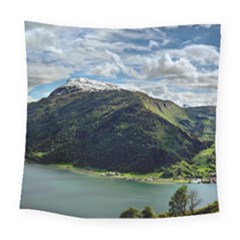 Panoramic Nature Mountain Water Square Tapestry (large) by Sapixe