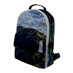 Panoramic Nature Mountain Water Flap Pocket Backpack (large)