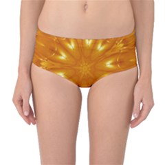 Kaleidoscopic Flower Mid-waist Bikini Bottoms by yoursparklingshop