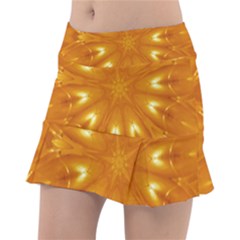 Kaleidoscopic Flower Tennis Skirt