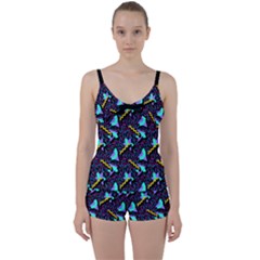 Memphis Style 1 Tie Front Two Piece Tankini by JadehawksAnD