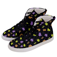 Halloween Pattern 2 Men s Hi-top Skate Sneakers by JadehawksAnD