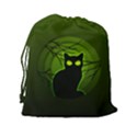 Halloween Cat Drawstring Pouch (XXL) View2