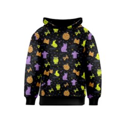 Halloween Pattern 2 Kids  Pullover Hoodie by JadehawksAnD