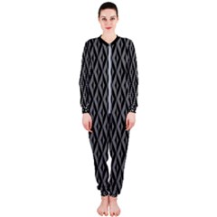 B/w Abstract Pattern 2 Onepiece Jumpsuit (ladies)  by JadehawksAnD