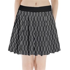 B/w Abstract Pattern 2 Pleated Mini Skirt by JadehawksAnD