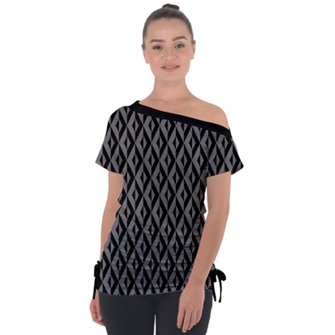 B/w Abstract Pattern 2 Tie-up Tee by JadehawksAnD