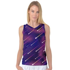 Meteor Shower 1 Women s Basketball Tank Top by JadehawksAnD