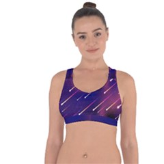 Meteor Shower 1 Cross String Back Sports Bra by JadehawksAnD