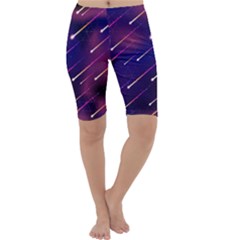 Meteor Shower 1 Cropped Leggings  by JadehawksAnD