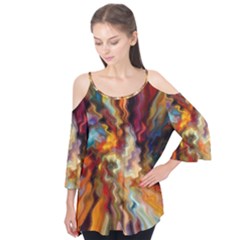 Hbz517a Flutter Sleeve Tee 