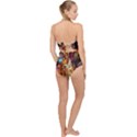 Hbz517a Scallop Top Cut Out Swimsuit View2