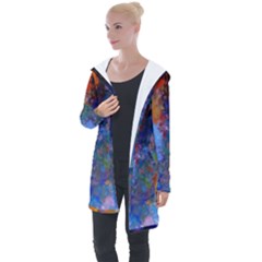 Z349 05 Longline Hooded Cardigan