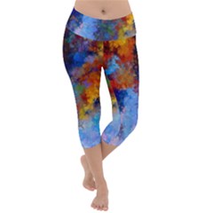 Z349 05 Lightweight Velour Capri Yoga Leggings by HoundB