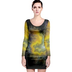 Shamanic Journeys 53 Long Sleeve Bodycon Dress by HoundB