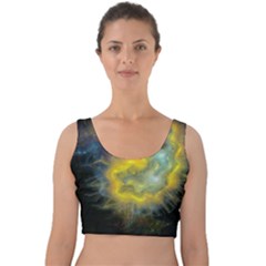 Shamanic Journeys 53 Velvet Crop Top by HoundB