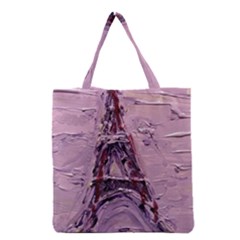 Ooh Lala Purple Rain Grocery Tote Bag by arwwearableart