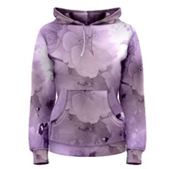 Wonderful Flowers In Soft Violet Colors Women s Pullover Hoodie by FantasyWorld7