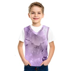 Wonderful Flowers In Soft Violet Colors Kids  Sportswear by FantasyWorld7