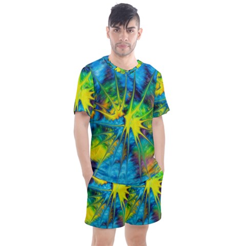 Hbn0001 04 Men s Mesh Tee And Shorts Set by HoundB