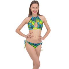 Hbn0001 04 Cross Front Halter Bikini Set by HoundB