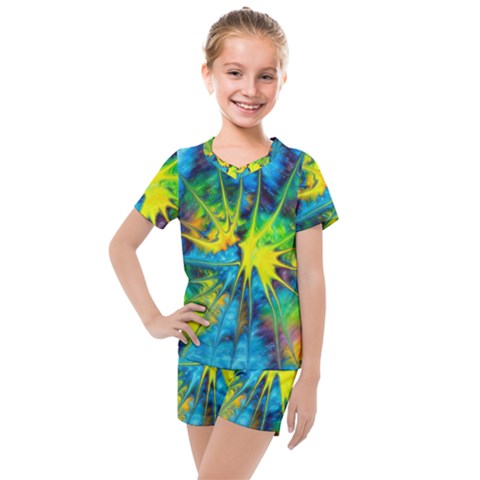 Hbn0001 04 Kids  Mesh Tee And Shorts Set by HoundB