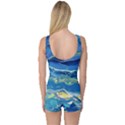 Sunlit Waters One Piece Boyleg Swimsuit View2