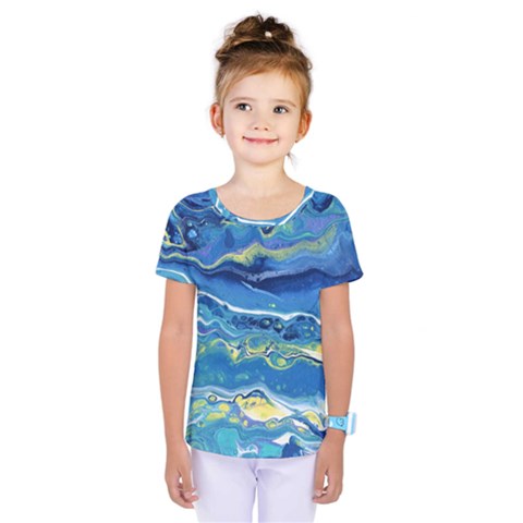 Sunlit Waters Kids  One Piece Tee by lwdstudio