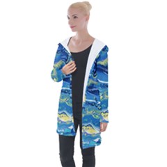 Sunlit Waters Longline Hooded Cardigan