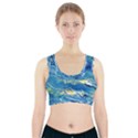 Sunlit Waters Sports Bra With Pocket View1