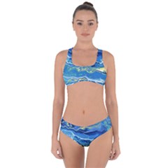 Sunlit Waters Criss Cross Bikini Set by lwdstudio