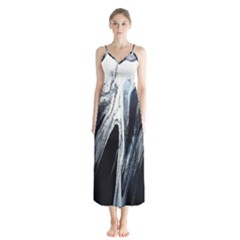 Odin s View 2 Button Up Chiffon Maxi Dress by WILLBIRDWELL