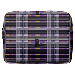 Playing With Plaid Kitten (purple) Halloween Pattern Make Up Pouch (large)