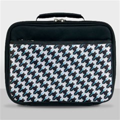 Massaging Kitties Houndstooth Pattern Lunch Bag by emilyzragz