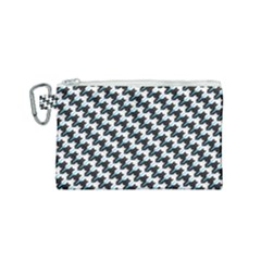 Massaging Kitties Houndstooth Pattern Canvas Cosmetic Bag (small) by emilyzragz