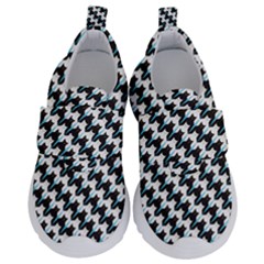 Massaging Kitties Houndstooth Pattern Velcro Strap Shoes by emilyzragz