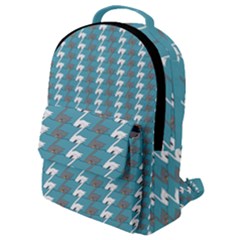 Swan Herd Houndstooth Pattern  Flap Pocket Backpack (small)