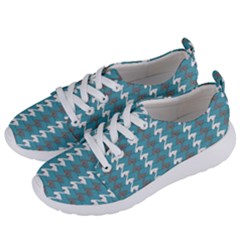 Swan Herd Houndstooth Pattern  Women s Lightweight Sports Shoes by emilyzragz