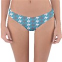 Swan Herd Houndstooth Pattern  Reversible Hipster Bikini Bottoms View1